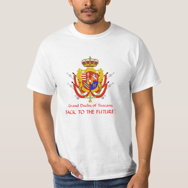 Camiseta Ducado grande da bandeira branca vermelha de (Frente)
