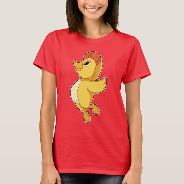 Camiseta Duck Basketball player Basketball (Frente)
