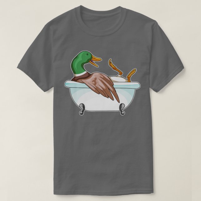 Camiseta Duck Bathe Bathtub (Frente do Design)