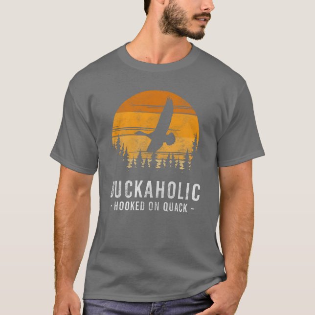 Camiseta Duck Bird Bathing engraçado (Frente)