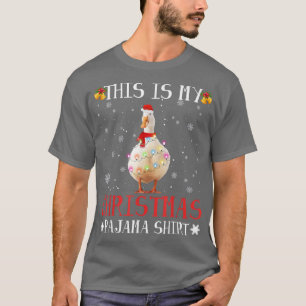 Camiseta Duck Christmas Pajama  Santa Animal Lover Gift 