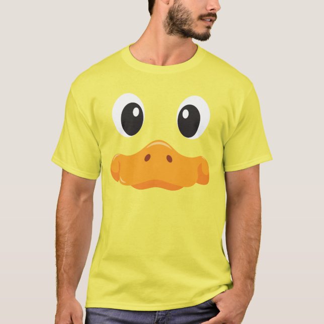 Camiseta Duck Face Funny Halloween Costume Birthday (Frente)