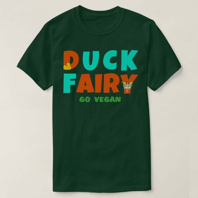 Camiseta DUCK FAIRY vá vegan (Frente do Design)