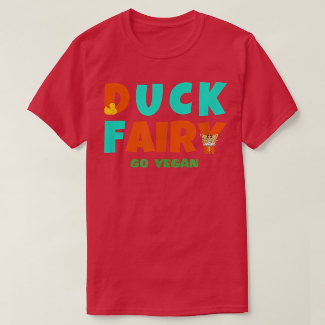 Camiseta DUCK FAIRY vá vegan (Frente do Design)