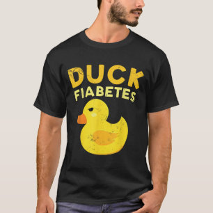 Camiseta Duck Fiabetes Engraçado Amarelo Pato Consciência P