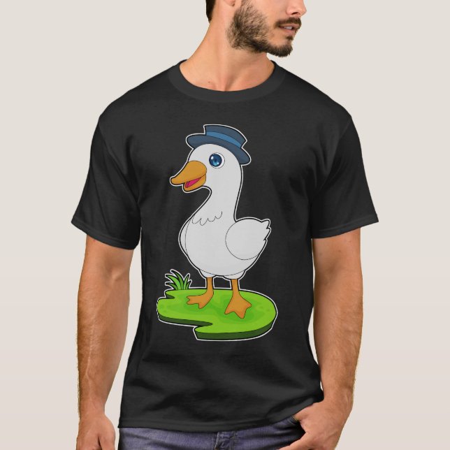 Camiseta Duck Gentleman Hat (Frente)