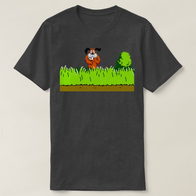 Camiseta Duck Hunt Dog rindo (Frente do Design)