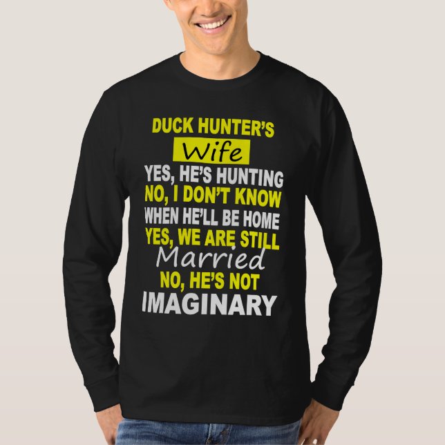 CAMISETA DUCK HUNTER'S WIFE  HUNTING (Frente)