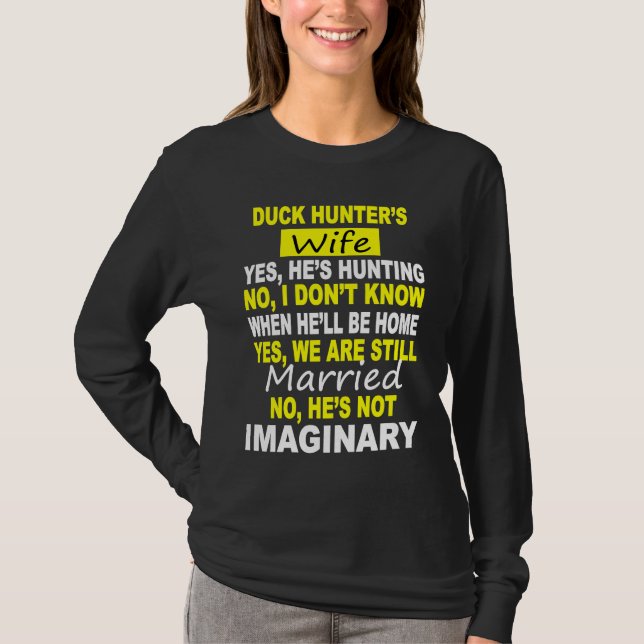 CAMISETA DUCK HUNTER'S WIFE  HUNTING (Frente)