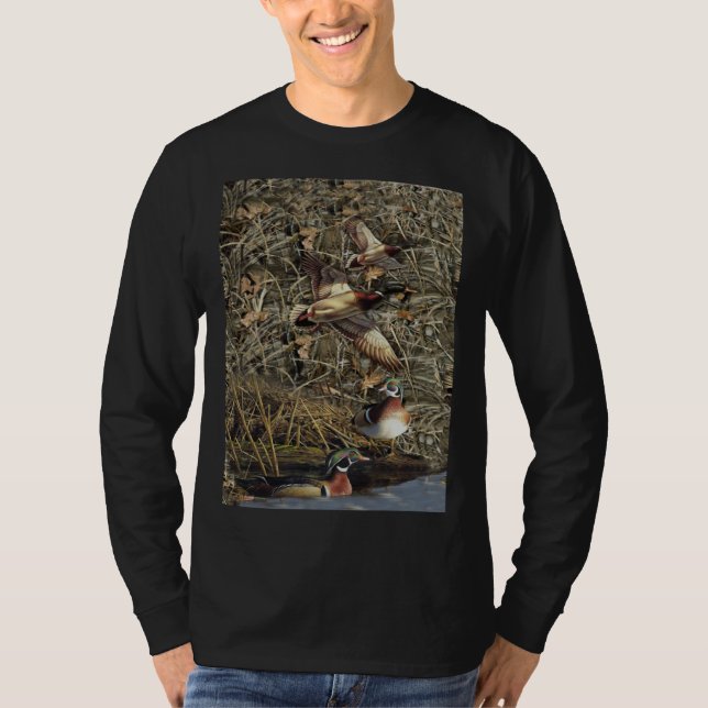 Camiseta Duck Hunting waterfowl camo (Frente)