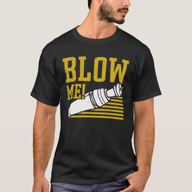 Camiseta Duck Hunting Waterfowl Hunting Blow Me (Frente)