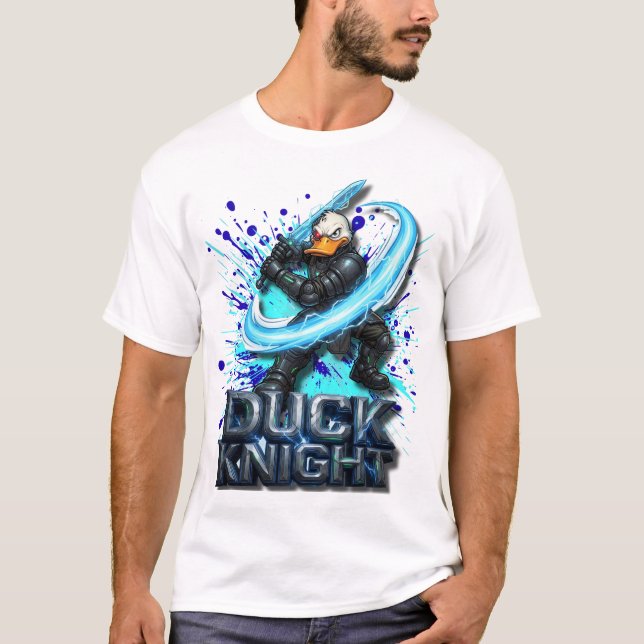 Camiseta Duck Knight 3D Cyber Duck Warrior (Frente)