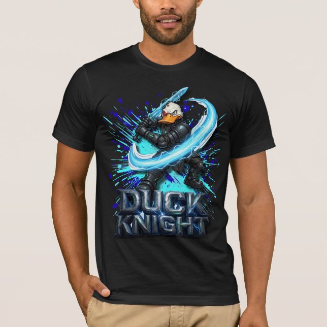 Camiseta Duck Knight 3D Cyber Duck Warrior (Frente)