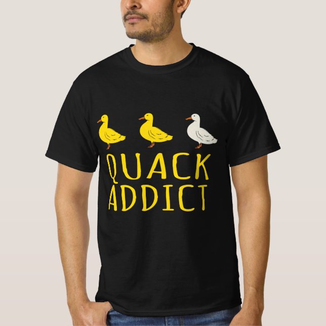 Camiseta Duck Lover - Quack Addict (Frente)
