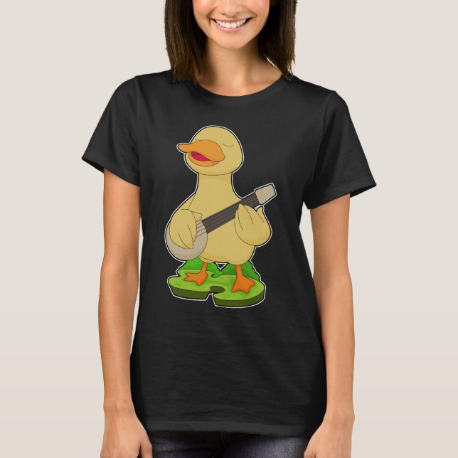 Camiseta Duck Musical Guitar Music (Frente)