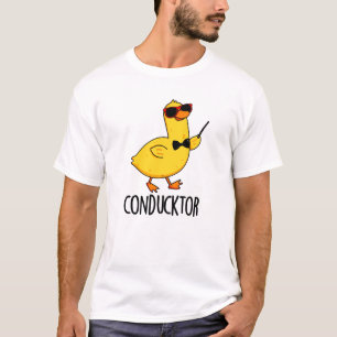 Camiseta Duck Pun, Condutor de Música Engraçado de Con-duck