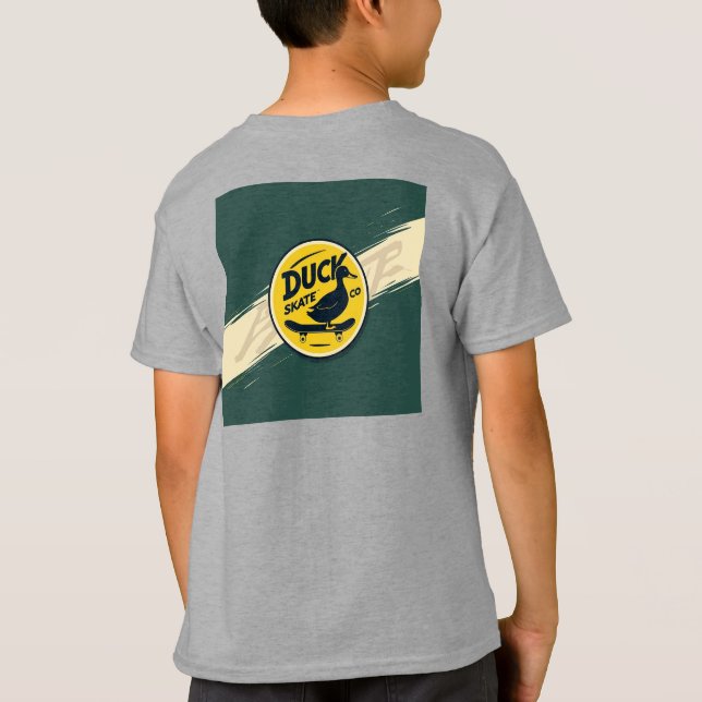 Camiseta Duck Skate Co. Legal Cartoon Skater (Verso)