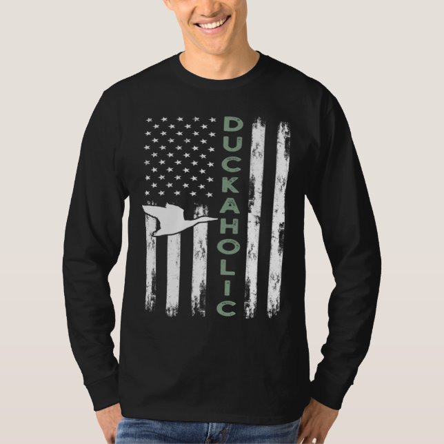 Camiseta Duckaholic  Ideas for a Duck Hunter and Bird (Frente)