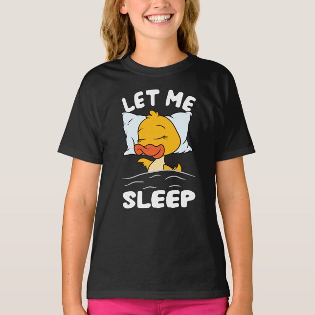 Camiseta Ducket Deixe-Me Dormir Pato (Frente)