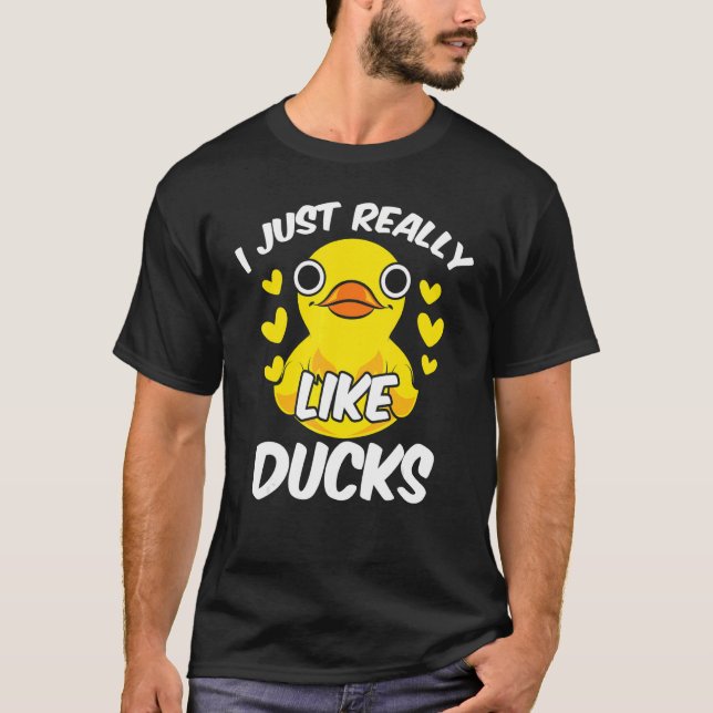 Camiseta Duckie Cute Bath Toy, Eu Gosto Muito (Frente)