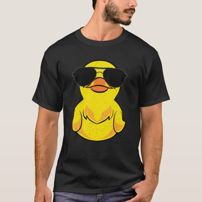 Camiseta Duckling Duckie Sunglasses Ducky Rubber Duck (Frente)