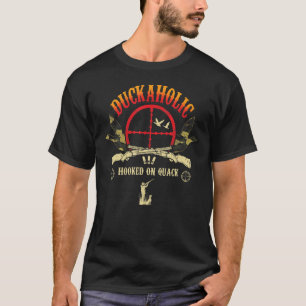 Camiseta Duckoholic Viciado Em Caçador De Pato Quack