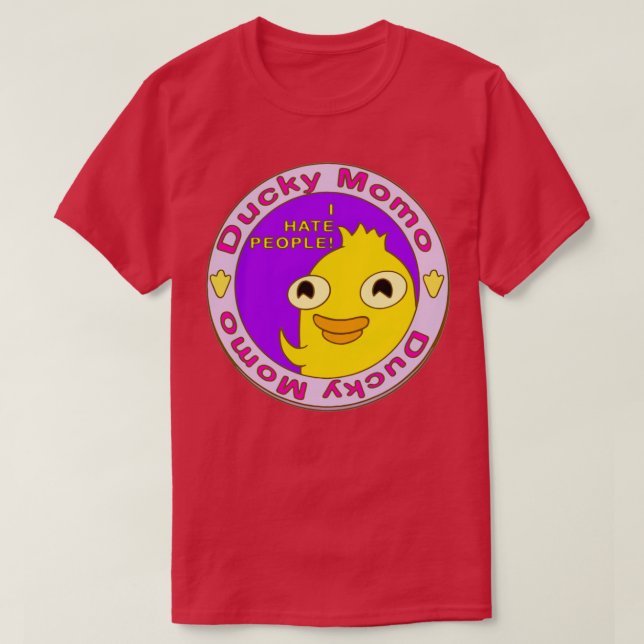 Camiseta Ducky Momo I Odeio Pessoas (Frente do Design)