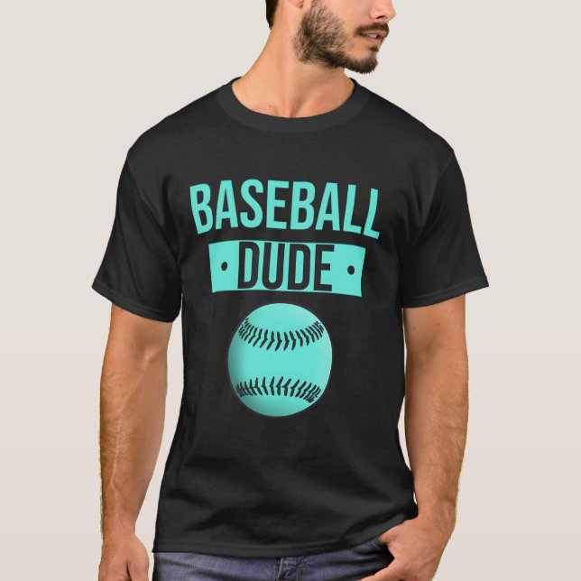 Camiseta Dude de Merchandise Perfeito do Baseball Dude (Frente)