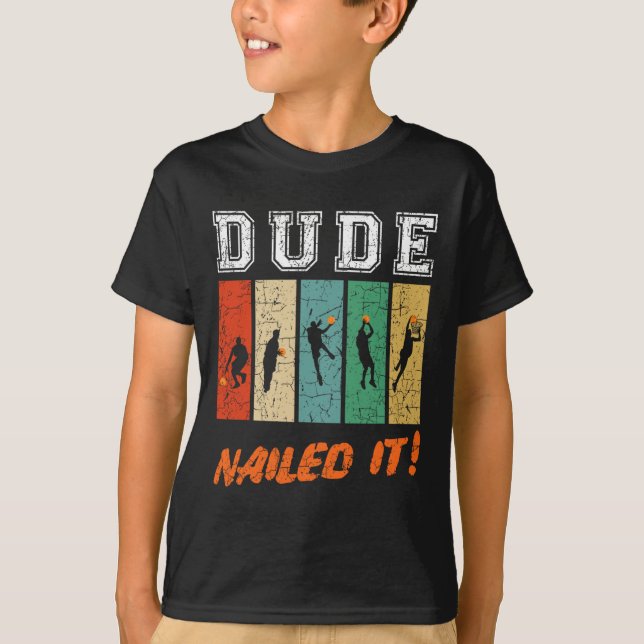 Camiseta Dude Nails It Baller Sport Lover Basball Playe (Frente)