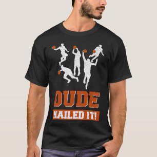 Camiseta Dude Nails Os Jogadores De Basquete Jogam Ball Gif