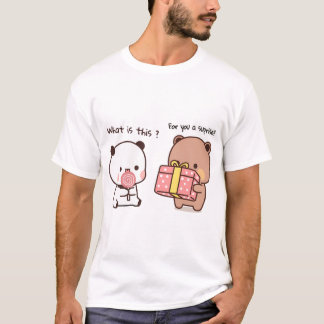 Camiseta Dudu Bear Surpreende O Seu Amor Bubu Pandaâ , ⎪ 