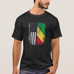 Camiseta Duel Flag Republic of Congo e American duel