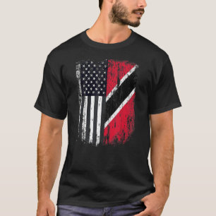 Camiseta Duel Flag Trinidad e Tobago e American duel ci