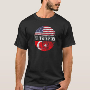 Camiseta Duel Flag Turquia e cidadão americano duelo