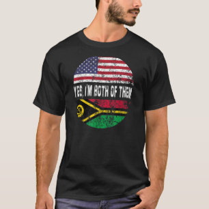 Camiseta Duel Flag Vanuatu e cidadão americano Duel