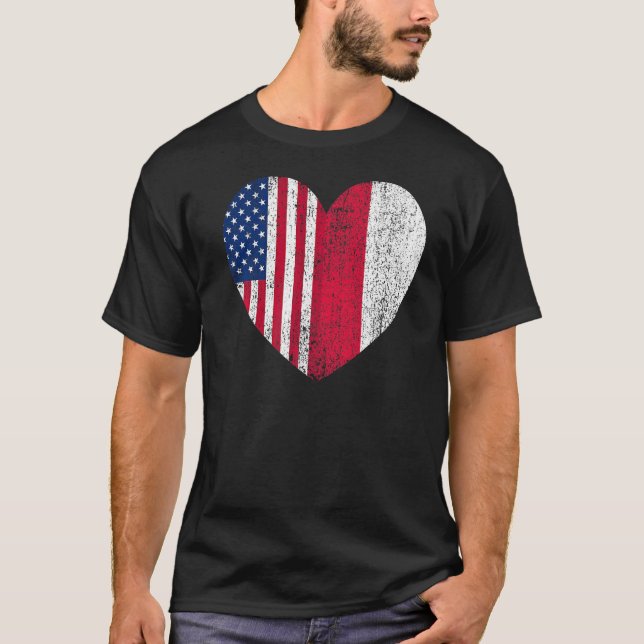 Camiseta Duel Heart Design e cidadão americano duel (Frente)
