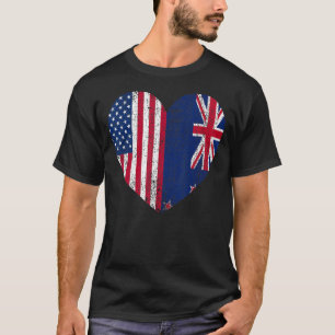 Camiseta Duel Heart Nova Zelândia e cidadão americano Duel