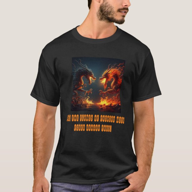 Camiseta "Duelo do Dragonfire: O embate dos templos das fer (Frente)