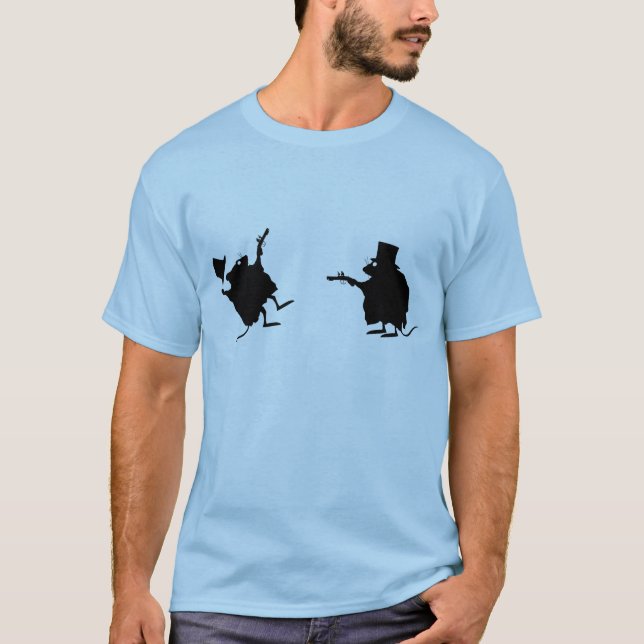 Camiseta Duelo evolucionário dos ratos (Frente)