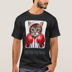 Camiseta Duelo O gato fofo de boxe Perfeito para gato