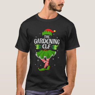 Camiseta Duende de jardinagem Natal Família Meninas Mulhere