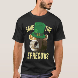 Camiseta Duende Dia de São Patrício Humor Vaca Vaca