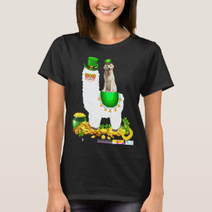 Camiseta Duende do Dia de São Patrício Labrador Retriever M