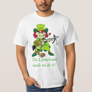 Camiseta duende maligno, O Leprechaun me fez fazer isso!