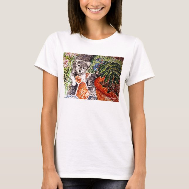 Camiseta Duende no jardim (Frente)