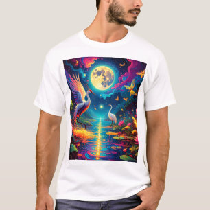 Camiseta Dueto de Grou e Libélula