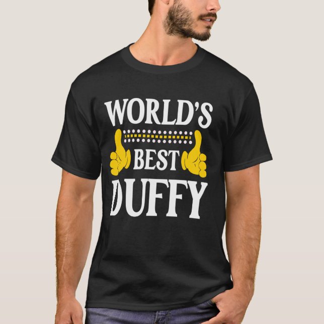 Camiseta Duffy Surname Funny Team Family Sobrenome World's (Frente)