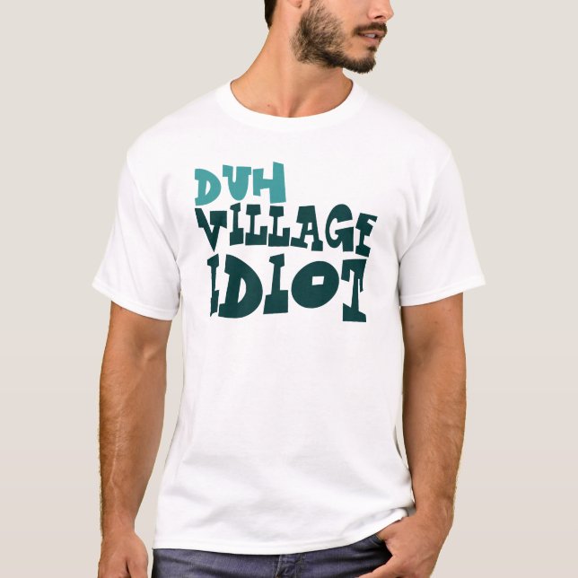 Camiseta duh idiota da vila (Frente)