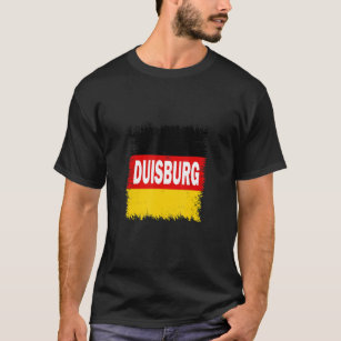 Camiseta Duisburg Alemanha com bandeira alemã