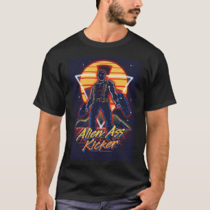 Camiseta Duke Nukem kickin80s neon retrowave